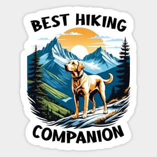 Best Hiking Companion - Labrador Dog Sticker
